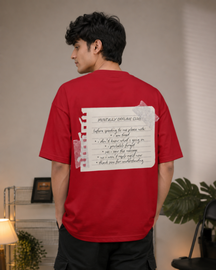 Mentally Offline Club Oversized Tee